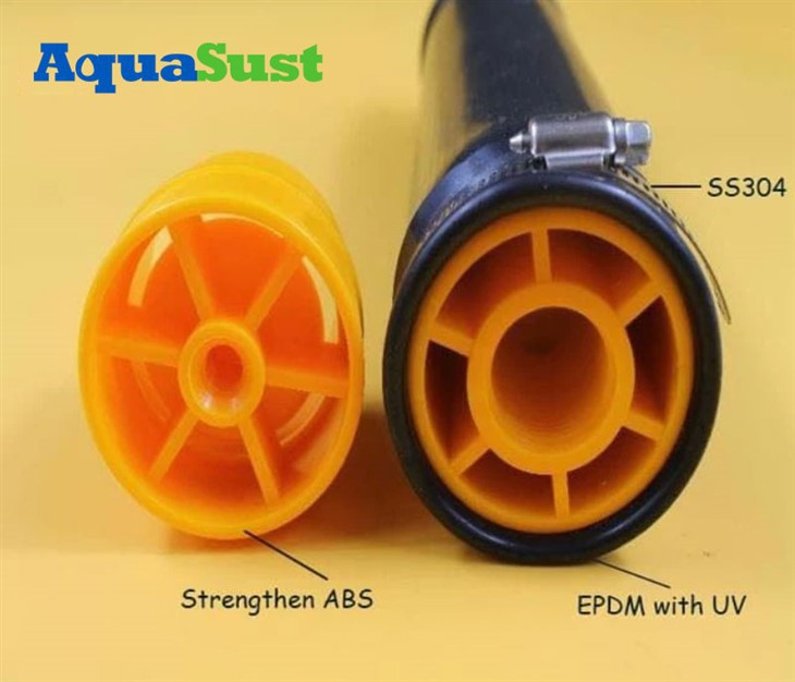 China 113MM Diameter 750MM EPDM Pengudaraan Tiub Peresap